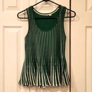 Anthropologie Moth peplum knit tank top